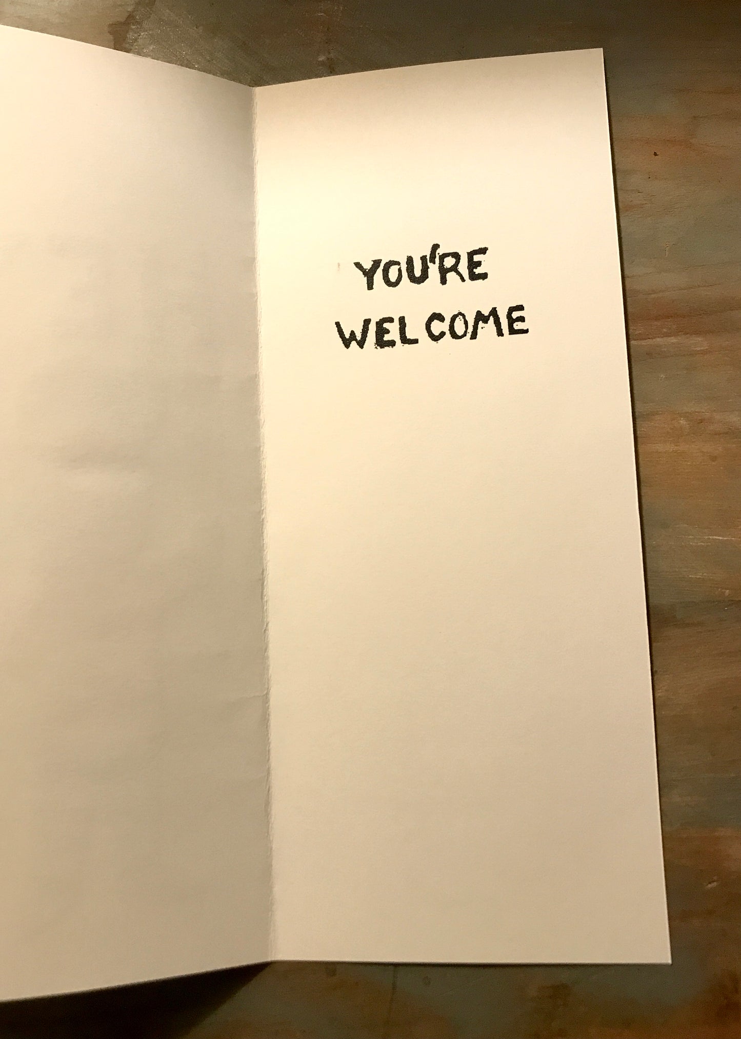 You're Welcome Card